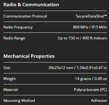 Durvju logu sensors, bezvadu