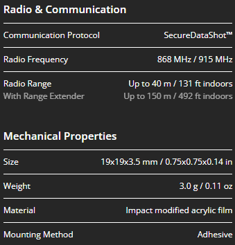 Temperatūras Sensors ar atmiņu, bezvadu