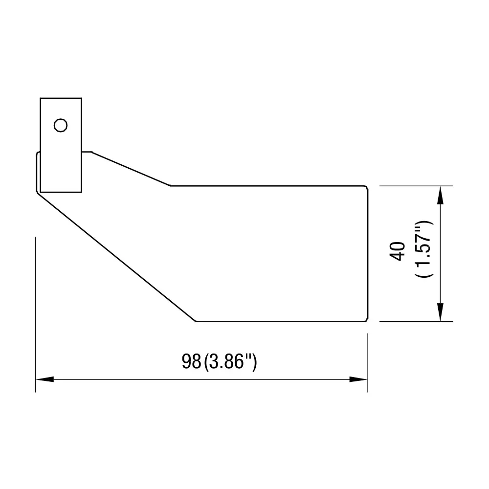 Blade, metal, 40 x 98 mm, (A) [73072910]