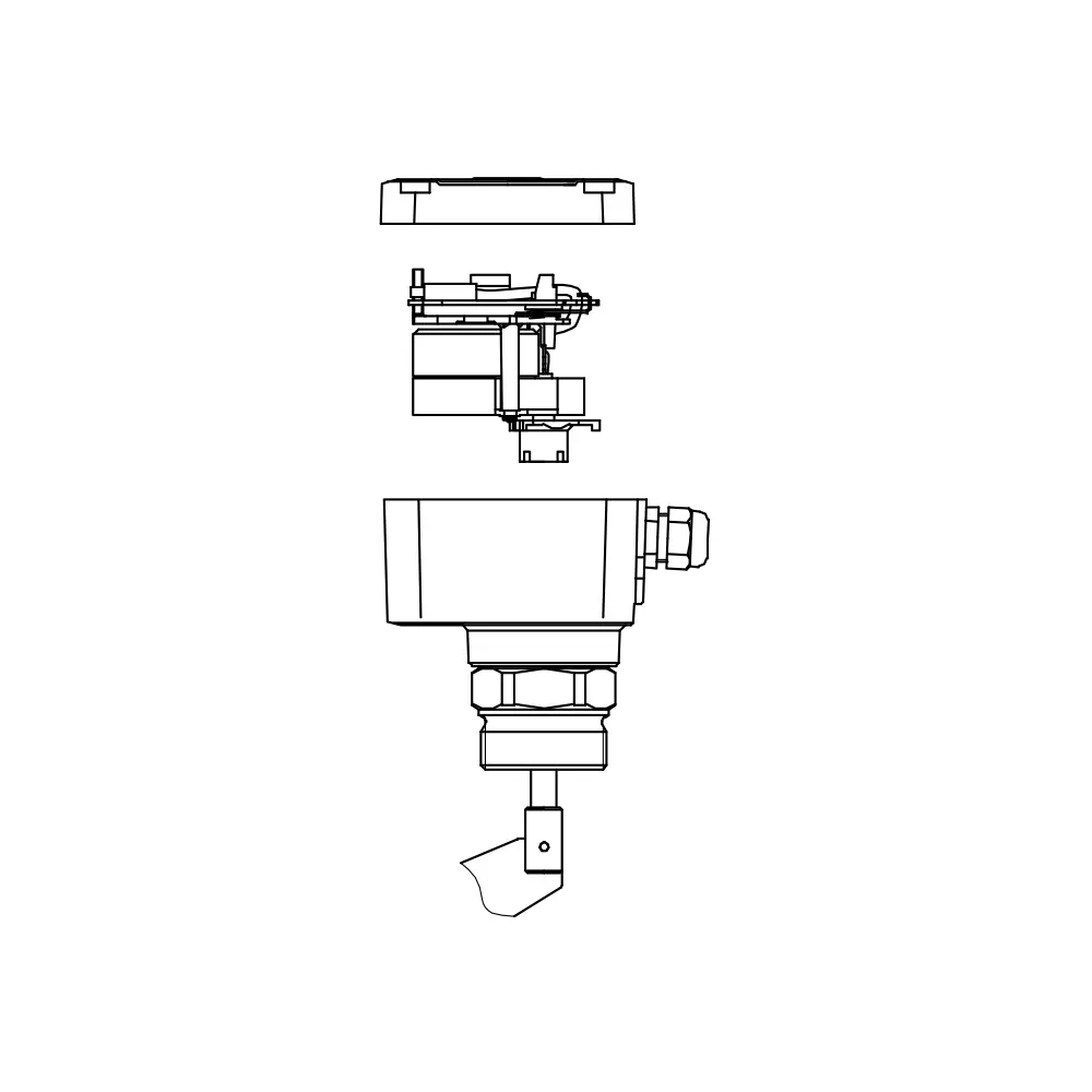 Level sensor Motor with plate, 1rpm, 24VDC/230VAC supply, RN3000/4000 series