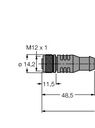 Connection cable RKC5701-7M, shielded