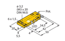 Capacitive sensors BCE10-QF5.5-AP6X2 with fine adju.pot.