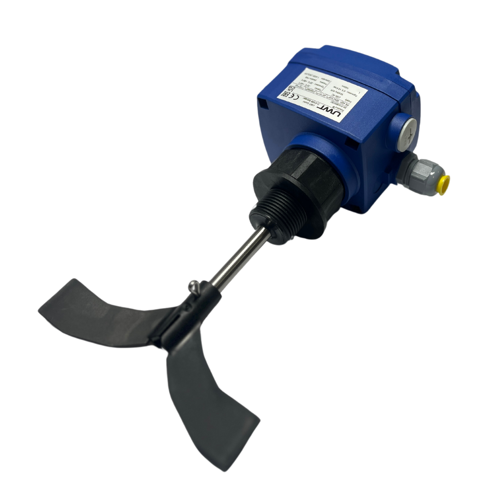 Level switch 24Vac, CE certified, G1 1/2 thread, PA6 housing, vane 27 x 150 mm, L=140m