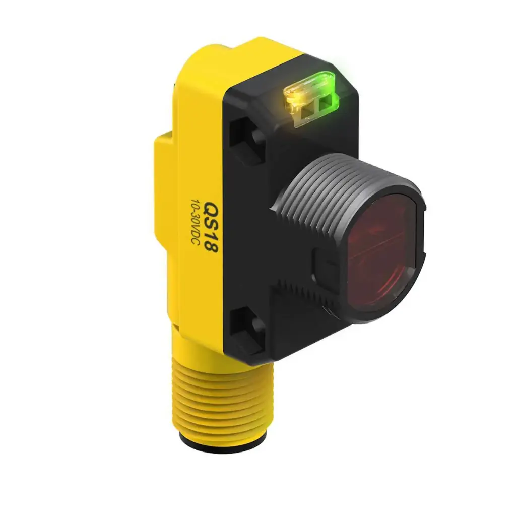 [3073246] Foto sensors QS18VP6LLPQ8, lāzers, no atstarotāja, 0.1-10 m, PNP NO/NC, M12 4-pin, atstarotājs komplektā