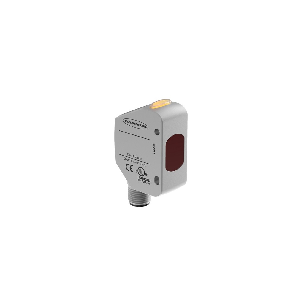 Lāzera distances sensors Q4XFULAF310-Q8, 35-310 mm, 0-10V, 12-30VDC, nerūsējošais tērauds, M12 5 kontakti, IP69K