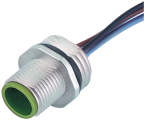Connector panel mounting-pap, 20 cm lead, 4 pin, M12