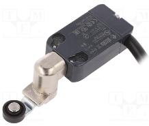Limit switch, 90deg, rullītis, metāla, 1NO+1NC, kab.