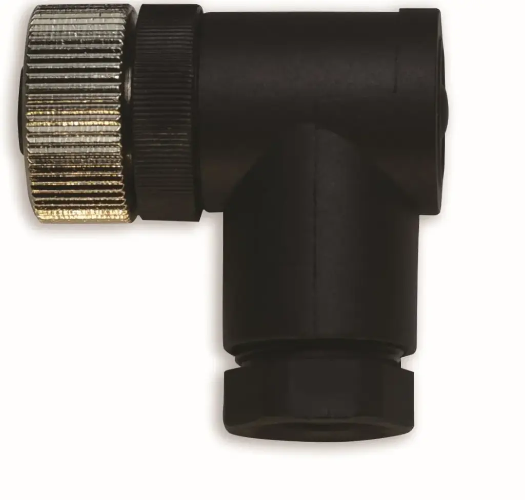 Connector M12 female angled 5 poles without cable