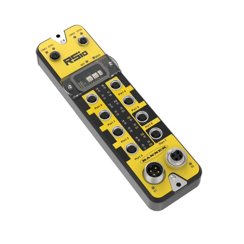 RSIO-MA4-6SI2SO-C, RSio Series Remote Safe I/O: CIP Safety. 6 Configurable Safety Inputs w/ISD. 2 OSSD Safety Outputs. 7/8 Power: 19.2-28.8 V dc. IP65, IP67