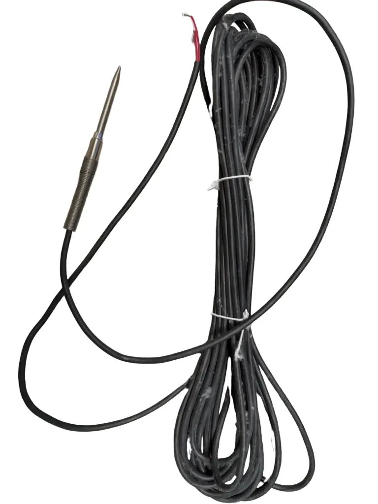 [S228005A] Temperature sensor Pt100, 4.5x50mm, AISI316, 8m cable, sharp, needle type, class B