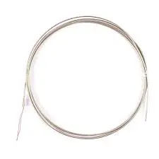 Temperatūras sensors PT100, 1.6x3000mm MI stieple, izvadi 100mm, -200...+205°С, W-M-302-1.6/3000-200/FEP-4-A, 4vadu