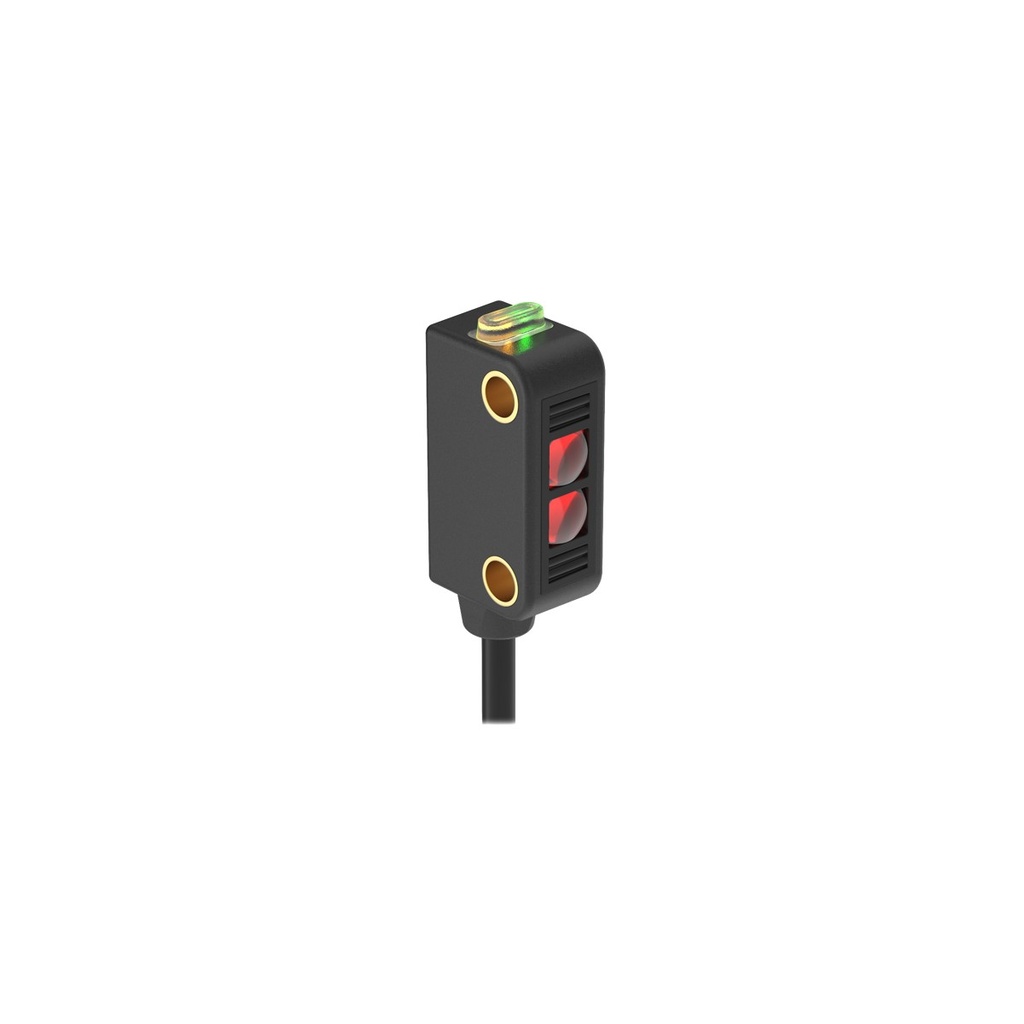 Foto sensors - uztvērējs DQ12RB6R, 3 m, PNP+NPN DO, 10-30VDC, 2 m kabelis