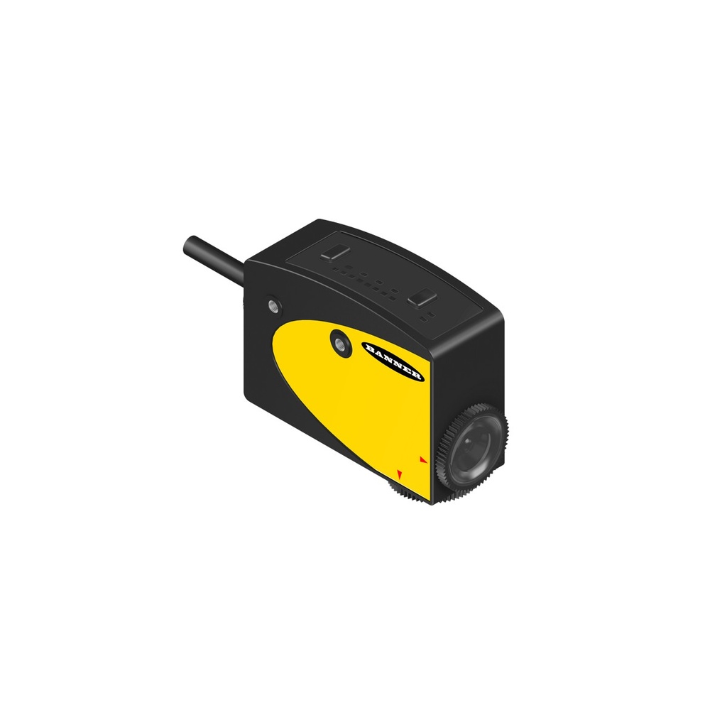 Contrast sensor R58ECRGB2Q, RGB, 10 mm, PNP + NPN, 10-30VDC, perpendicular image, 0.15 m pigtail M12 5-pin
