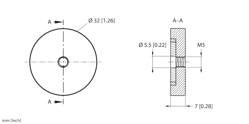 Mounting magnet MAGKIT-M5, for CMVT-QR20 sensors, 2 magnets and M5 x 12 screws