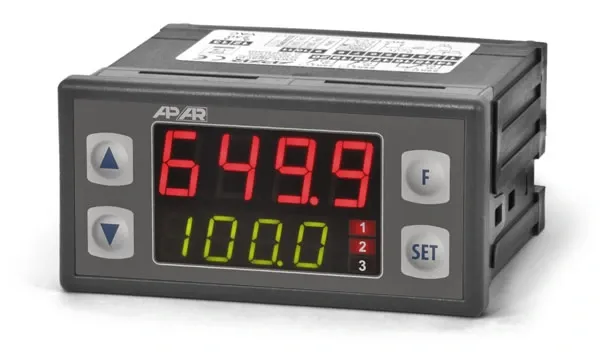 Controller AR653.B/P/P/P/WA, 2-channel, universal inputs, 3 relays, 0/4-20mA output, 24VDC/230VAC