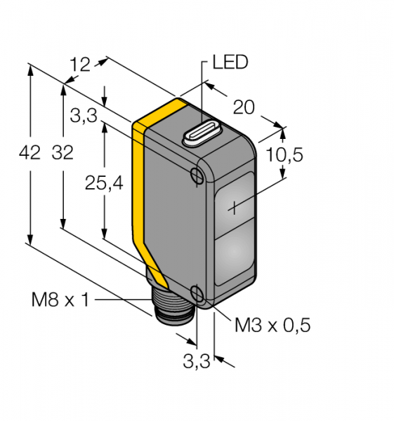 Photo sensor Q20EQ7, raid., 0.. 12 m, conc.