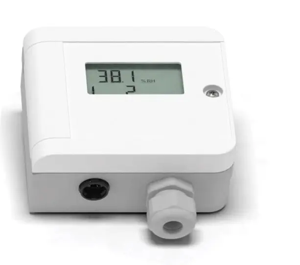 Mitruma, temperatūras sensors ar displeju, 2x4-20mA