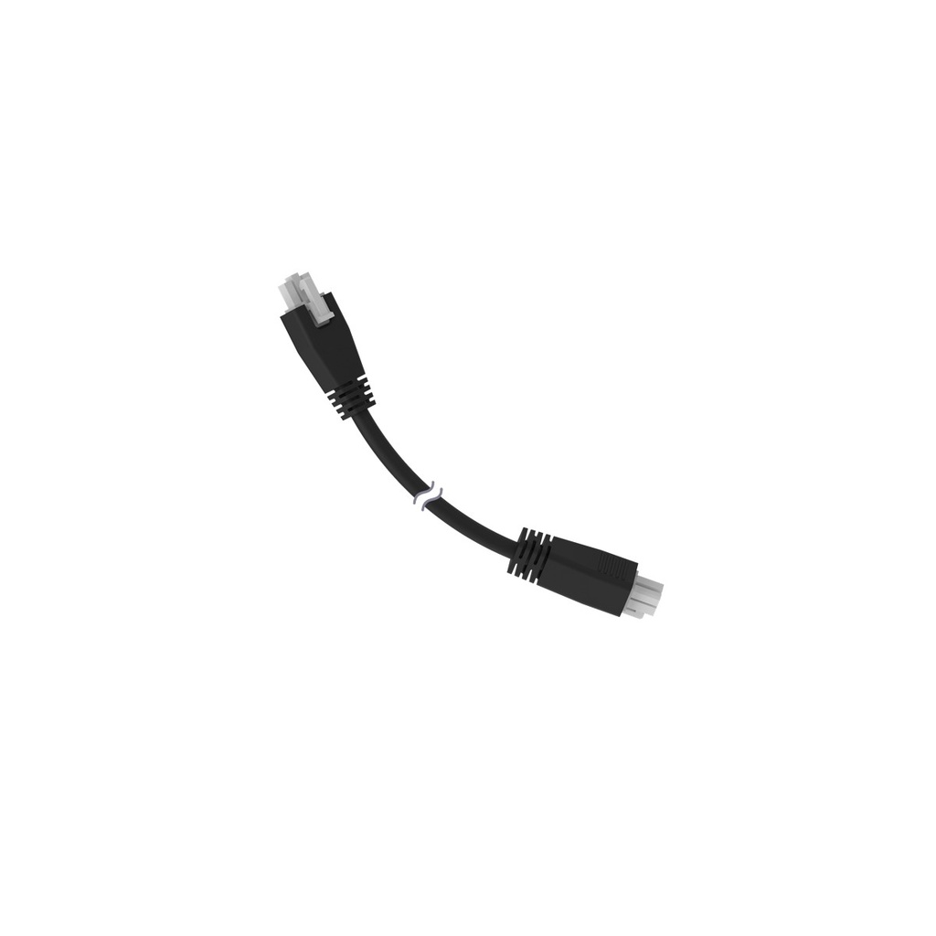 Connection cable LQMAEC-301SS, Molex 3-pin female / Molex 4-pin female, 0.3 m, PVC