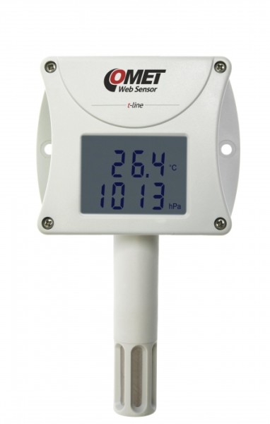 Ambient temperature, relative humidity, atmospheric pressure t-line Web sensor