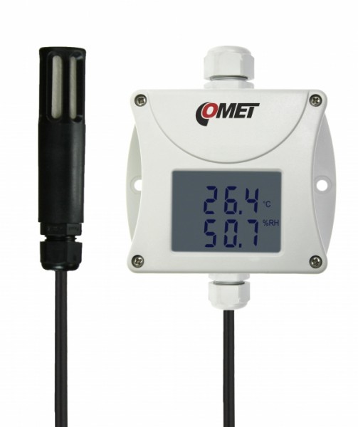 Temperature and Humidity sensor, -30/+105 °C, 0/100 %rh, 2 x 4-20 mA, 4 m cable