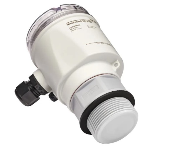 Level sensor NR7200 for liquids, FMCW radar, 0-15m, 4-20mA HART, G1 1/2; PVDF, 8° antenna, with display, max 80°C/3Bar