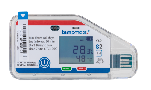 Temperature and humidity logger Tempmate S2 T+RH