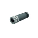Connector B8181-0, M12 female straight, 8-pin A-coded, screw terminal, 6...8mm cable, IP67