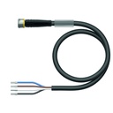 Connection cable PKG4M-2/TEL, M8, female, straight, 4-pin, 2m PVC