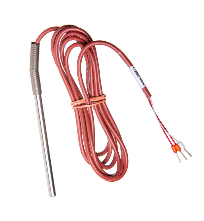 Temperatūras sensors PT100, 4x80mm, 19m silikona kabelis