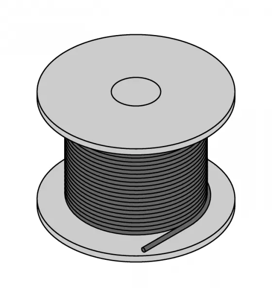 Cable for sensors 4X0.34-XX-PUR-BK-100M/TXL 