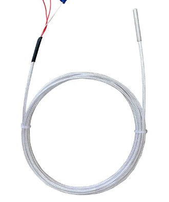 Temperature sensor Pt100, 6x50mm, 3m cable SS, max +550°C