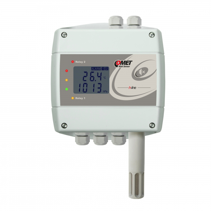 Termometra higrometra barometrs ar Ethernet interfeisu un relejiem