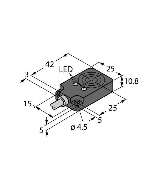 [4616405] Induktīvais sensors BI8-Q10-VP68X2-0.3-RS4.4