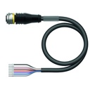 Konektors ar kabeli RKS8T-25/TXL, M12, mamma, taisns, 8 kontakti, 25m PUR, ekranēts