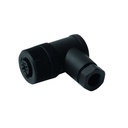 Konektors B8251-0, M12 mamma leņķī, 5 kontakti A kodējums, skrūvspailes, 4...6mm kabelim, IP67
