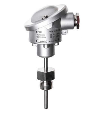 Temperatūras sensors 2xPT100, 6x400mm, <500°C, G1/2" 