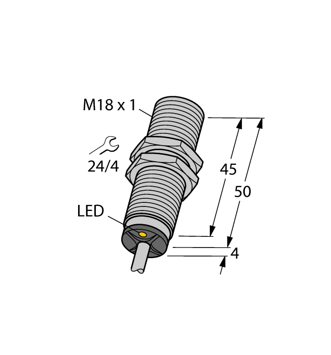 Induktīvais sensors BI5-M18-AN6X