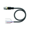 Konektors ar kabeli RSC5701-5M, CANopen/DeviceNet, M12, paps, taisns, 5 kontakti, 5m PUR, ekranēts