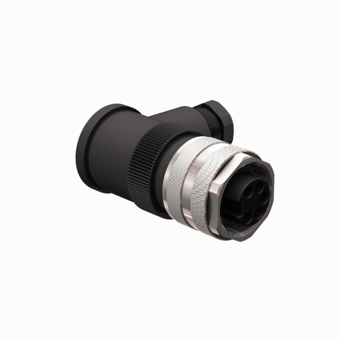 Konektors, izjaucamais B4231-0/9,  7/8″ Female, leņķī, 3pin