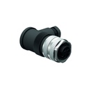Connector B4231-0/9, 7/8" female angled, 3-pin, screw terminal, 6...8mm cable, IP67