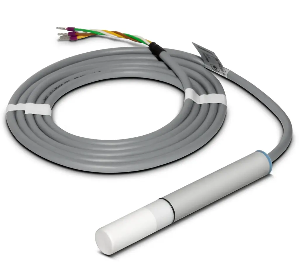 Temperatūras un mitruma sensors 2x0-10V izejas, 0-100%Rh, -40...+60°C, 13...30 VDC / 24VAC±10% barošana