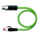 Connection cable RSSX-RJ45S-8814-3M, M12 X-coded male straight / RJ45 male straight, 8-pin, 3m PUR, shielded
