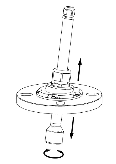 Accessories Aiming flange NR 4000, fitting to DN80 / 3", female thread G1", PP GF30