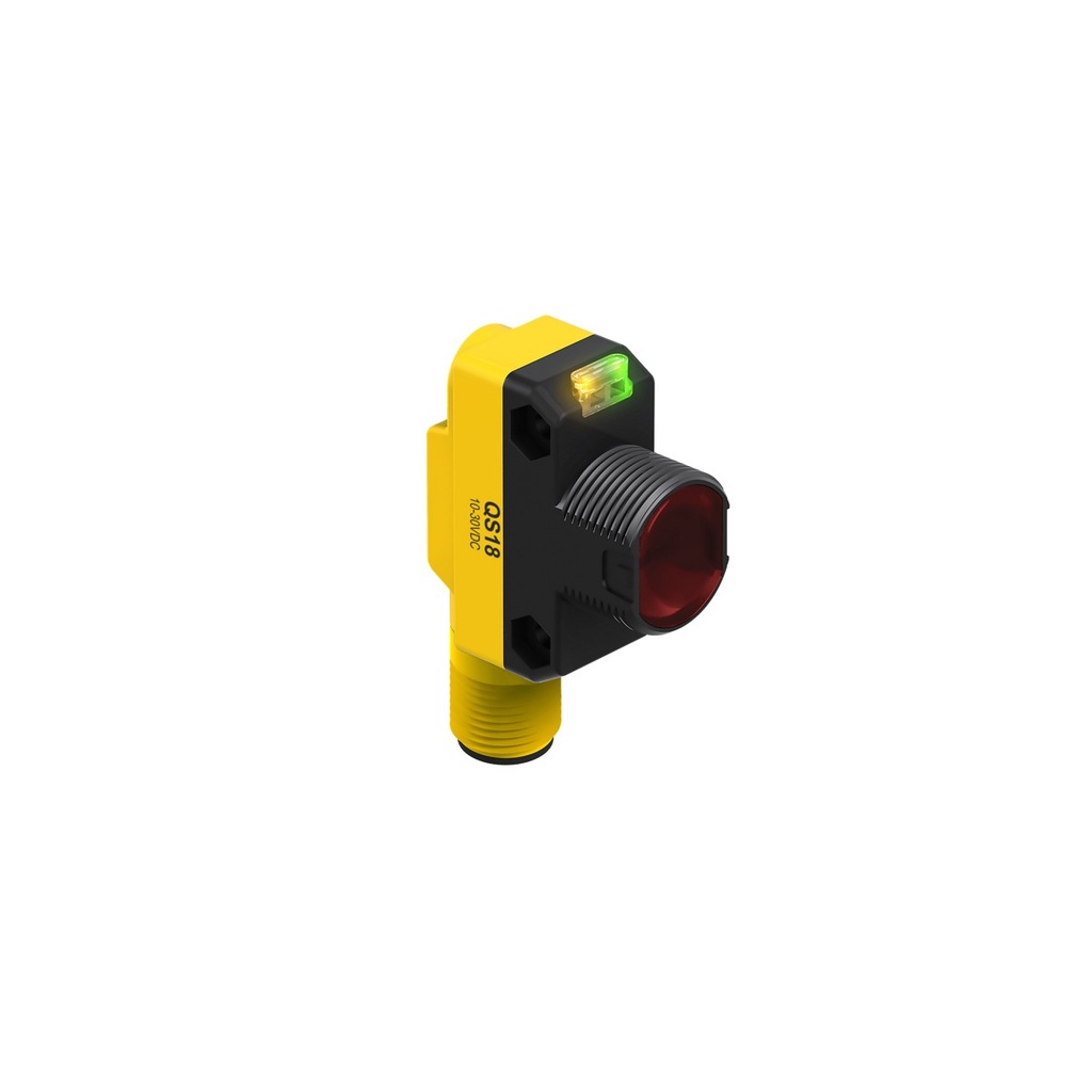Foto sensors - uztvērējs QS18VP6RQ8, 20 m, PNP, NO/NC, 10-30VDC, M12 4 kontakti