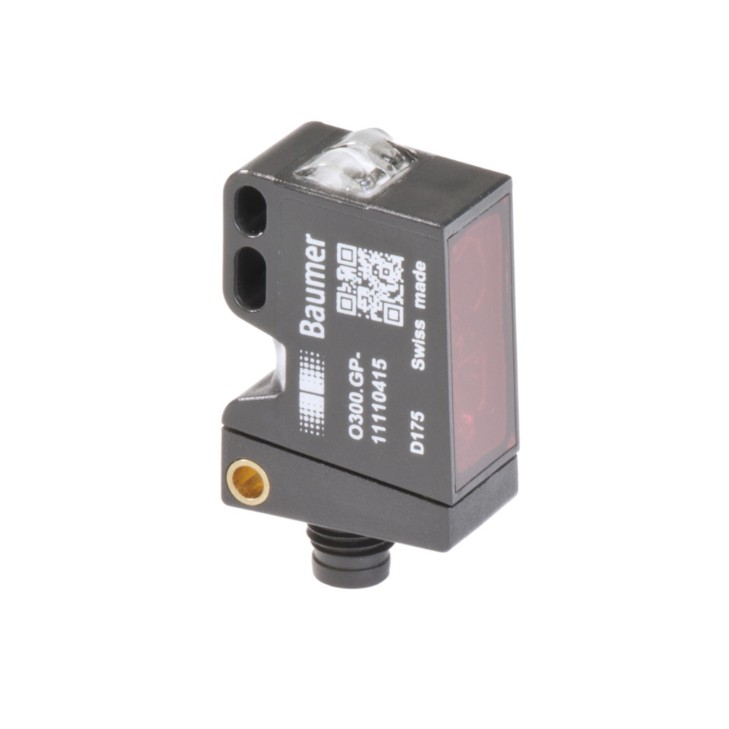 Photo sensor O300.RP.T-GW1J.72N, retro-reflective, transparent objects, 3.5 m, push-pull, IO-Link, M8