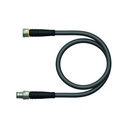 Connection cable PKG4M-2-PSG4M/TXL, M8, female/male, straight, 4-pin, 2m PUR