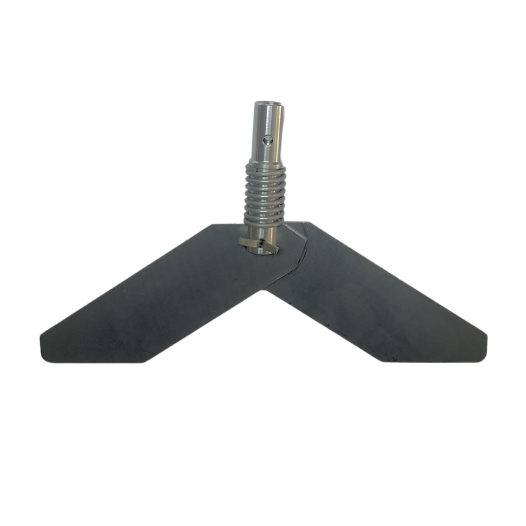 Līmeņa sensora lāpstiņa, dubulta ar atsperi, SS 316L, G1 1/2" / G1 1/4" urbumam (37mm)