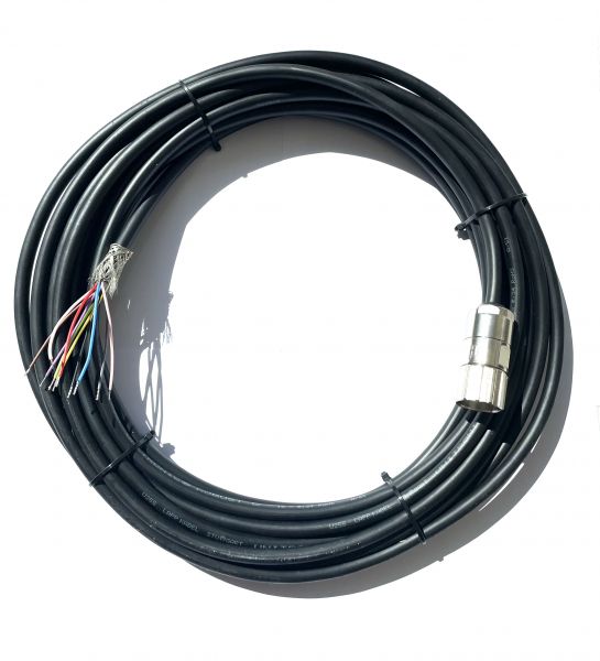 Connector cable for encoders M23, 5m shielded, 10x0,34mm², Lika IQ/CKQ58