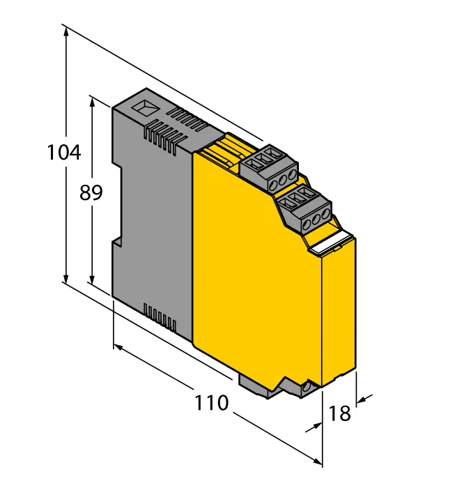 Isolating switching amplifier IM12-22EX-R, 2-channel, 2 relays NO, 20-125VDC/20-250VAC