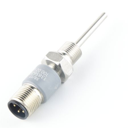 Temperature sensor Pt100, 1/8" GAS CIL. L=13 mm, class A